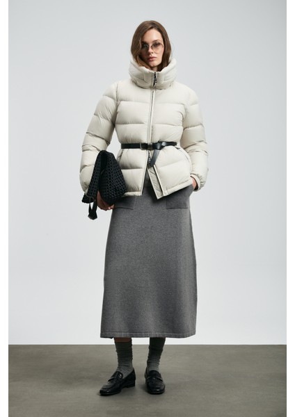 Flash Kaz Tüyü Kadın Mont Siyah fiyatları