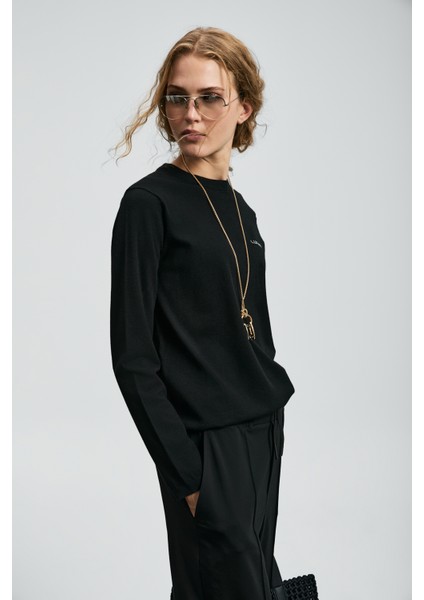 Hoper Kadın Kazak Siyah fırsatları