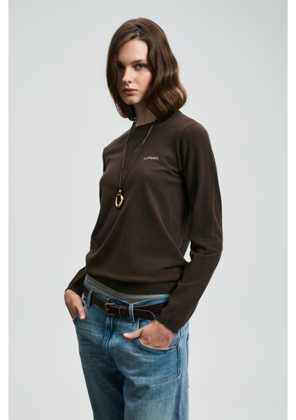 Hoper Kadın Kazak Siyah