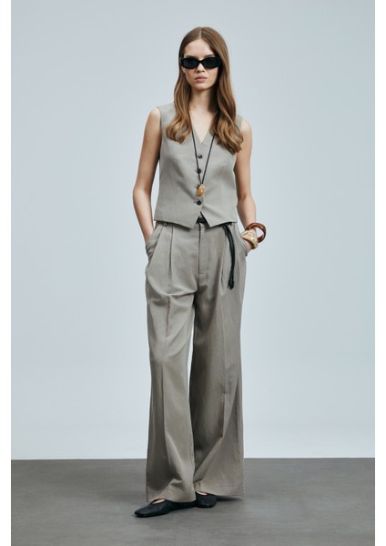 Asıa Kadın Lyocell Karışımlı Keten Pantolon fiyatları
