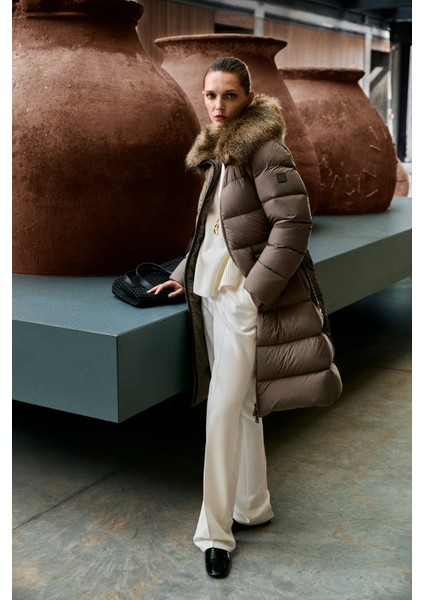 Eco Kaz Tüyü Kadın Mont