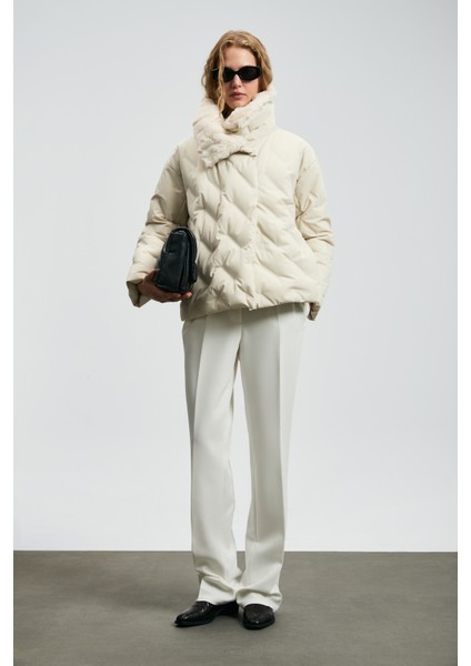 Monıca Kaz Tüyü Kadın Mont Siyah fiyatları