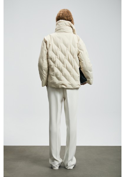 Monıca Kaz Tüyü Kadın Mont Siyah