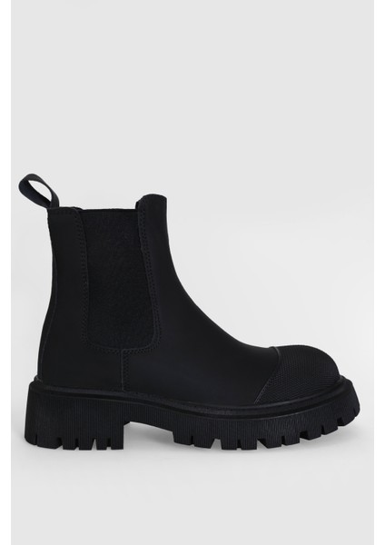 Sage Kadın Deri Bot Siyah