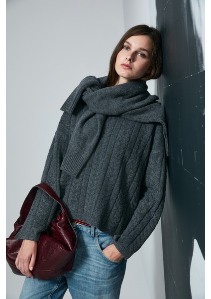 Mıra Kadın Kazak Antrasit