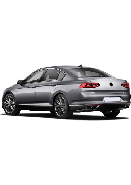 VW Passat B8.5 Krom Egzoz Görünümü Difüzör 4'lü R Line 3 Parça 2019-2023 indirimleri