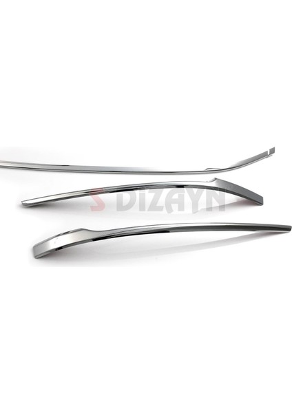 VW Passat B8.5 Krom Ön Tampon Alt Çıtası 3 Parça 2019-2023