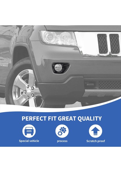 Jeep Grand Cherokee Için Ön Sis Fark Kapağı Döşeme 2011-2013 Sis Lamba Çerçevesi Dekor Dış Aksesuarlar (Yurt Dışından) fiyatları