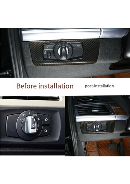 Bmw 3 Serisi E90 2005 - 2012 Aksesuarları Karbon Fiber Far Anahtarı Çerçeve Kapağı Çıkartmaları Döşeme (Yurt Dışından) fırsatları