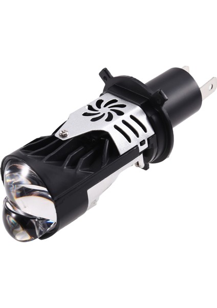 LED Mini Projektör Lens H4 Araba Far Ampulleri LED Lens Balıkgözü Lambası Beyaz Turbo Lambalar (Yurt Dışından)