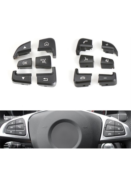 Mercedes Benz C Glc Sınıfı W205 W253 2015-2021 Için Çok Fonksiyonlu Direksiyon Simidi Düğmesi (Yurt Dışından) fiyatları