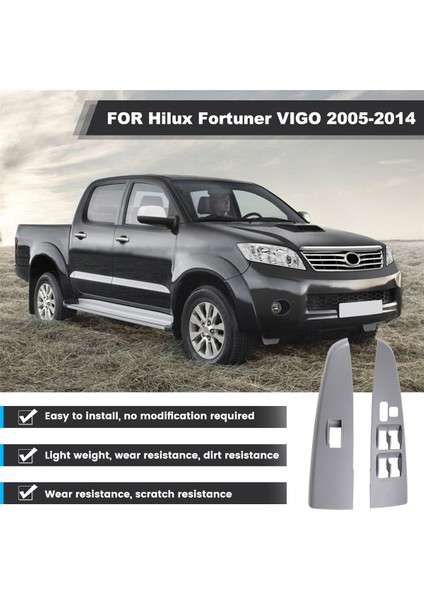 Toyota Hilux Fortuner Vıgo 2005-2014 Için 1 Çift Ön Cam Kapağı 74232-0K020-B0 74231-0K020-B0 Kapı Kol Dayanağı Üst Paneli (Yurt Dışından) fırsatları