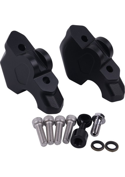 Bmw Siyah Için Motosiklet Yükseltici Sürükleme Kolu Kelepçesi Uzatma (Yurt Dışından)