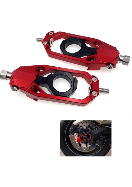 Arka Tekerlek Zincir Ayarlayıcı Regülatör Kaydırıcıları Gergiler Kırmızı (Yurt Dışından) fırsatları