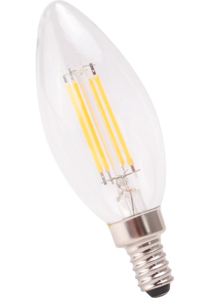 Kısılabilir E12 4W Cob Edison Mum Alev Filament LED Ampul Lamba 10*3,5 cm (Yurt Dışından) modelleri
