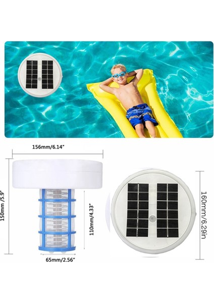 Güneş Enerjili Havuz Iyonlaştırıcı, Bakır Havuz Iyonlaştırıcı Şamandıra, Çok Renkli LED Gece Lambasının Otomatik Geçişi, Yüzen Havuz Temizleyici (Yurt Dışından) modelleri
