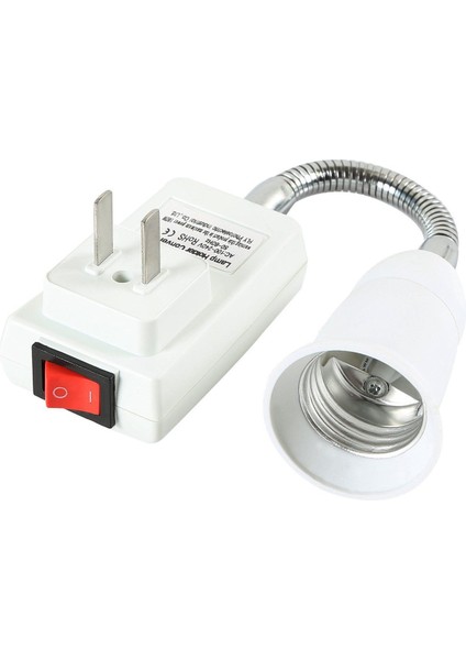 E27 Soket Adaptörü, Açma/kapama Anahtarlı, Abd Prizine, Esnek Uzatma Lambası Ampul Tutucu Dönüştürücü (Yurt Dışından) indirimleri