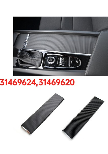 Volvo XC60 Mk2 S60 V60 19-25 Bardak Tutucu Perde Fermuar Kapağı Için Araba Orta Konsol Döşeme Kapağı Perdesi 31469624,31469620 (Yurt Dışından) modelleri