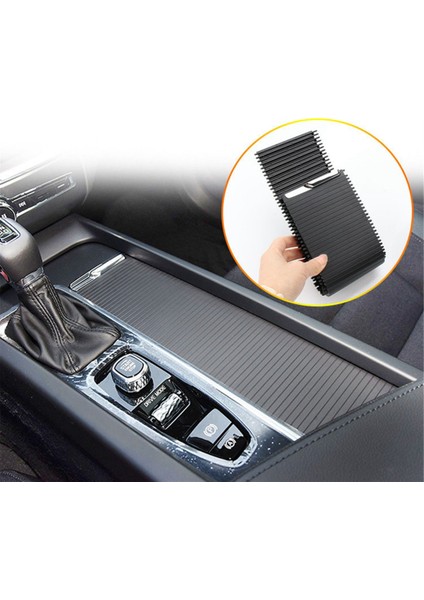 Volvo XC60 Mk2 S60 V60 19-25 Bardak Tutucu Perde Fermuar Kapağı Için Araba Orta Konsol Döşeme Kapağı Perdesi 31469624,31469620 (Yurt Dışından) fırsatları
