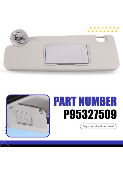 P95327507 P95327509 Chevrolet Sonic 2012-2019 Spark 2013-2016 Sol Taraf Için Araç Güneş Kremi Gölgelik Ön Güneşlik Paneli (Yurt Dışından) indirimleri