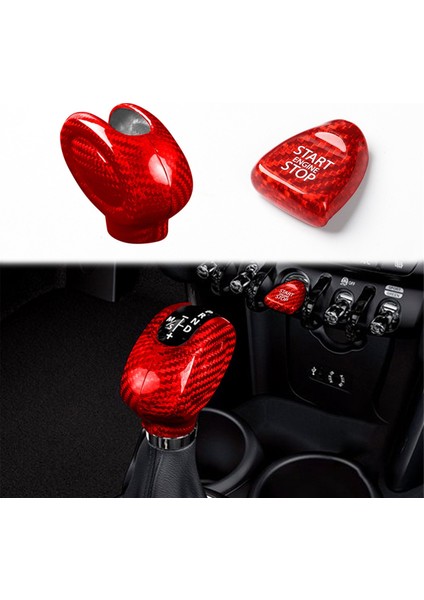 Mini Cooper F54 F55 F56 F57 F60 Siyah Için Gerçek Karbon Fiber Vites Kolu Kılıfı Vites Topuzu Kılıfı (Yurt Dışından) indirimleri