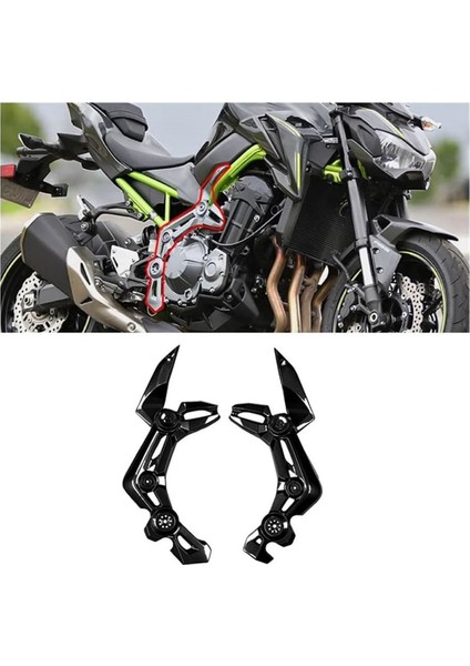 Kawasaki Z900 2017-2019 Aksesuarları Için Yan Çerçeve Kapak Paneli (Yurt Dışından) fırsatları