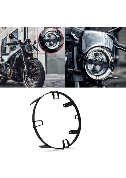 Svartpilen Için Motosiklet Far Koruyucu Far Izgarası (Yurt Dışından) indirimleri