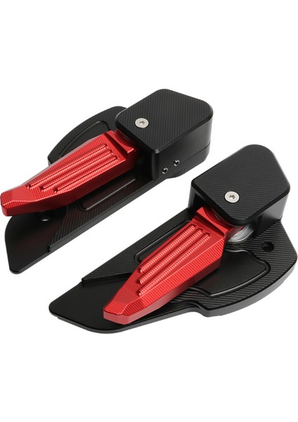 Vespa PRIMAVERA150 Siyah+Kırmızı Için Otomatik Katlanır Arka Ayak Pedalı (Yurt Dışından)