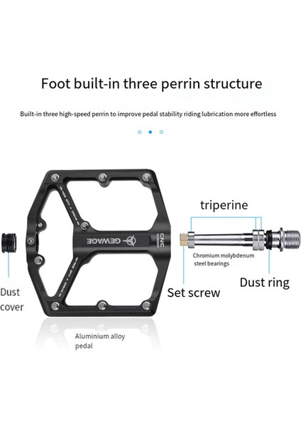 Gewage Bisiklet Pedalı Tek Parça Cnc Alüminyum Alaşımlı Ultra Hafif Titanyum (Yurt Dışından) modelleri