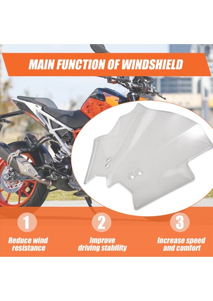 Ktm Duke 125 200 390 2012 2013 2014 2015 2016 Için Motosiklet Ön Camı Ön Cam Hava Saptırıcısı (Yurt Dışından) indirimleri