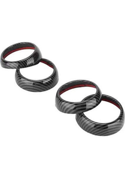 Mercedes-Benz Smart Fortwo Forfour 2015-2018 Için 4 Adet Gösterge Paneli Klima Çıkışı Dekoratif Halkası (Yurt Dışından)