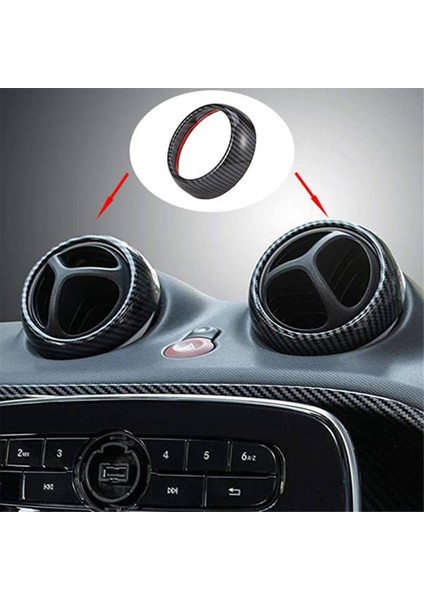 Mercedes-Benz Smart Fortwo Forfour 2015-2018 Için 4 Adet Gösterge Paneli Klima Çıkışı Dekoratif Halkası (Yurt Dışından) fiyatları