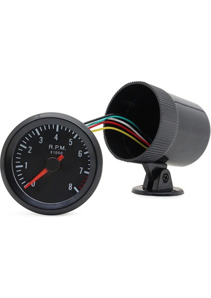 Adet 2 Inç 52 mm Araç Metre Takometre Rpm Ölçer 0-8000 Rpm Analog Siyah Kasa 1-8 Silindir Benzinli Araçlar Için (Yurt Dışından) indirimleri