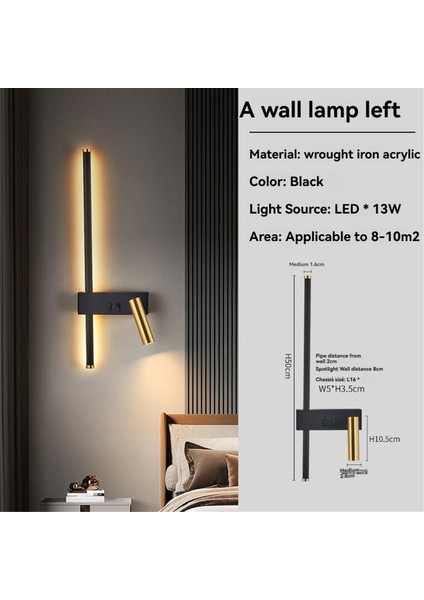 Oturma Odası Kanepe Arka Plan Duvar Lambası Için Ayarlanabilir LED Duvar Apliği (Yurt Dışından) fiyatları