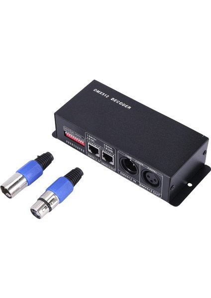 Dmx 512 4ch x 8A Dekoder LED Kontrol Cihazı 4 Kanal Sürücü Rgbw LED Bant Dc 12V - 24V (Yurt Dışından)