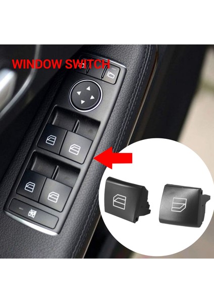 Mercedes Benz A ml Gl R Sınıfı W164 X164 W251 W245 W169 Pencere Anahtarı Tamir Düğmesi Kapağı Sürücü Pencere Kontrol Anahtarı Düğmesi (Yurt Dışından) fiyatları