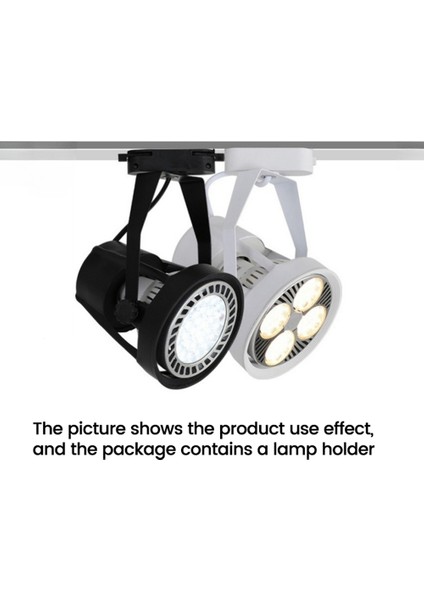 E27 PAR30 Spot Raylı Işık Braketi Ticari Ev Kullanımı Için Siyah (Yurt Dışından) fiyatları