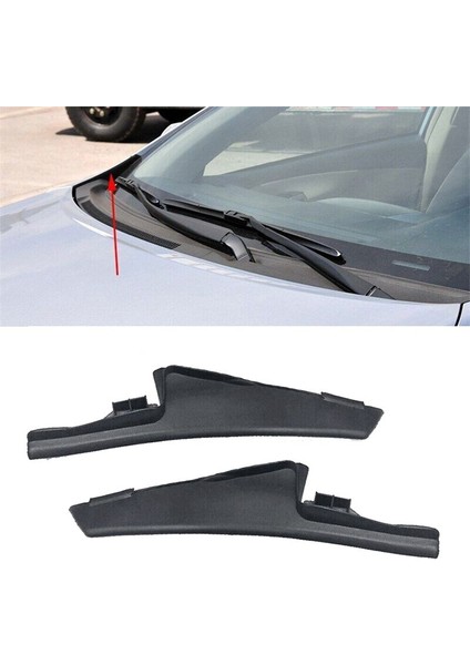 1 Çift Ön Yan Köşe Ön Cam Paneli Koruyucuları 53823-02020 53824-02020 Corolla 2007-2013 Ön Cam Kaplama Trimi Için (Yurt Dışından) indirimleri