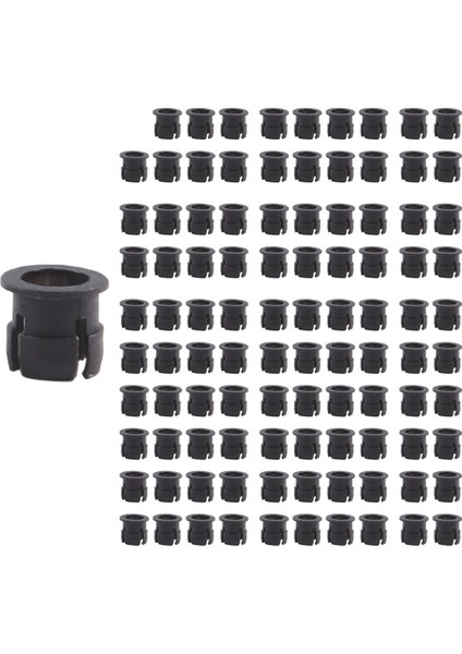 100 Adet Siyah Plastik 5mm LED Klips Tutucu Ekran Paneli Montaj Kutusu (Yurt Dışından)