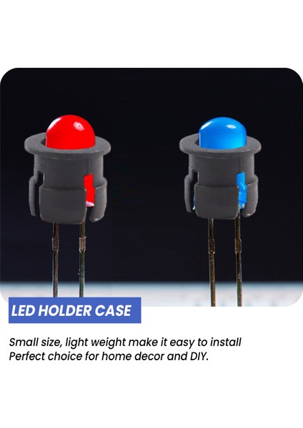 100 Adet Siyah Plastik 5mm LED Klips Tutucu Ekran Paneli Montaj Kutusu (Yurt Dışından) indirimleri