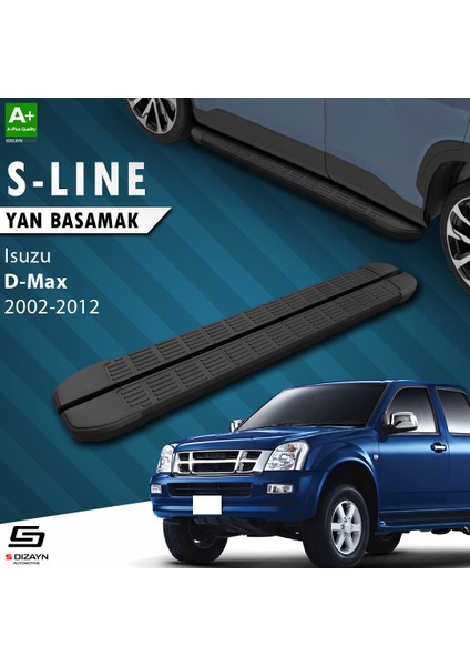 Isuzu D-Max S-Line Siyah Yan Basamak 203 Cm 2002-2012 A+ Kalite indirimleri