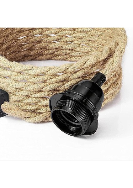 Retro Halat Avize Kablosu, Kordon Anahtarı Fişli Masa Lambası Aksesuarları (Ampul Olmadan) Ab Fişi (Yurt Dışından) indirimleri