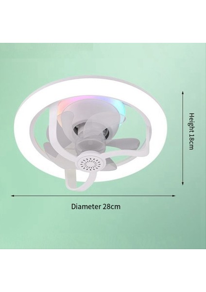 360 ° Dönen Tavan Fanı Işığı E27 Uzaktan Kumanda LED Fan Işığı ile Akıllı Fan Oturma Odası Yatak Odası Top 50W (Yurt Dışından) indirimleri