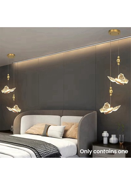 Kelebek LED Avize Nordic Kapalı Aydınlatma Ev Yemek Masası Oturma Odası Yatak Odası Dekoratif Avize (Yurt Dışından) modelleri