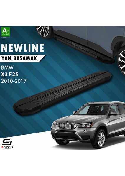 Bmw X3 F25 NewLine Siyah Yan Basamak 193 Cm 2010-2017 A+ Kalite