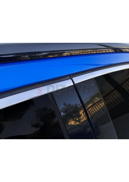 Peugeot 2008 2 Krom Cam Üst Çıtası 6 Prç 2020-2023