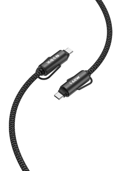 Armor Boyun Askılı Ac-01 60W 1.2m Type-C To Type-C Pd Örgülü Metal Başlıklı Siyah Hızlı Şarj modelleri