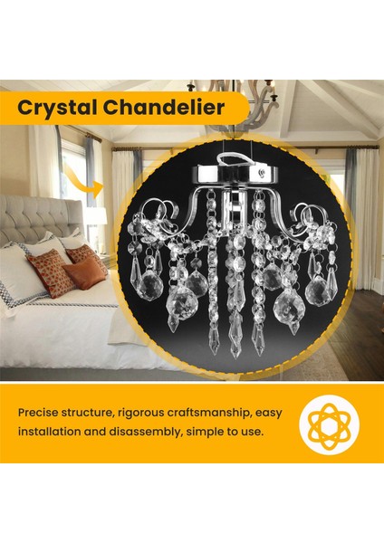 Kolye Lamba Avrupa Tarzı Kristal Tavan Küçük Avize Modern Minimalist Sundurma Koridor Koridor Restoran Işığı (Yurt Dışından) fırsatları