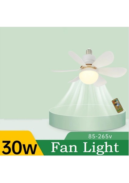 2 In1 LED Tavan Fanı, 30W Soğutucu Lambası Söndürülebilir Fan Yaprağı Uzaktan Kumanda 3000K-6500K AC85V-265V-A (Yurt Dışından) indirimleri