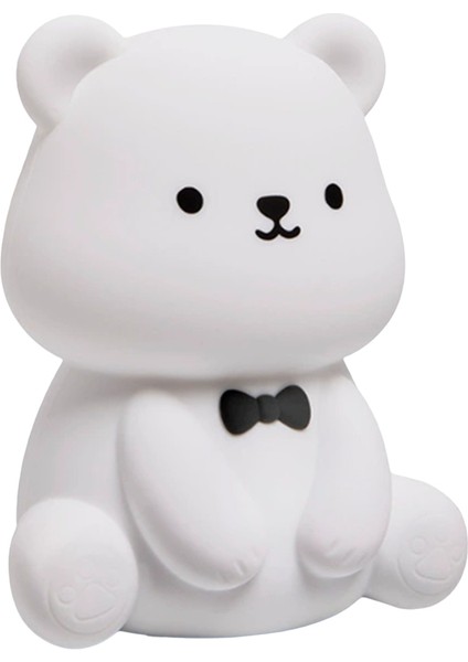 Silikon Teddy Ayıcık Eğlenceli Gece Lambası 3 Seviyeli Kısılabilir Bebek Odası Lambası (Yurt Dışından)